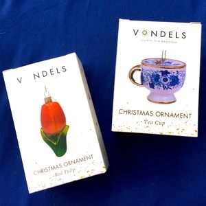 VONDELS  Tulip & Cup Hanging Designer Ornaments